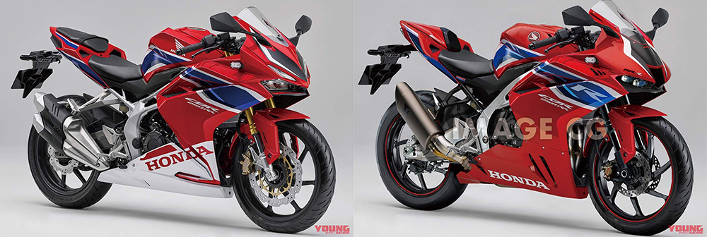 左為現行版本的CBR250RR，右為CBR250RR-R預想圖